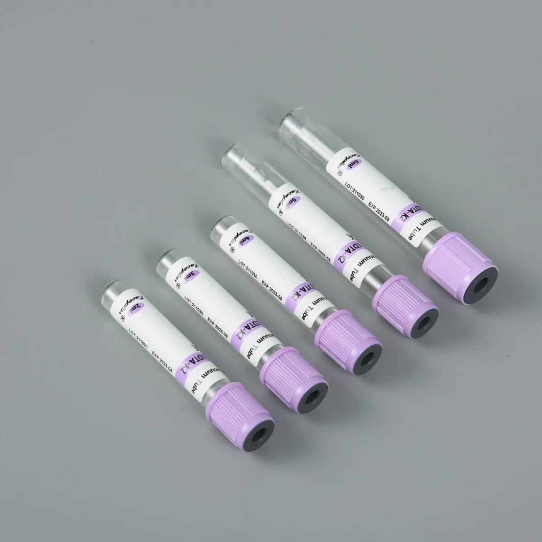 Siny Disposable EDTA K2 K3 Tube Medical Vacuum Blood Collection Tube