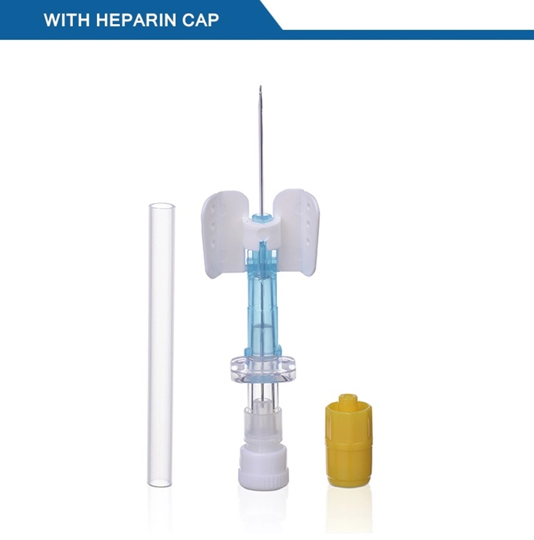 Consumable Disposable Sterile IV Cannula with Wings Injection Port