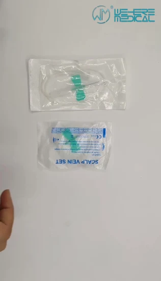 Медицинский стерильный одноразовый набор для вен кожи головы бабочки различных размеров, CE ISO