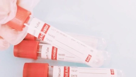 Одноразовые вакуумные пробирки для забора крови с маркировкой CE и ISO.